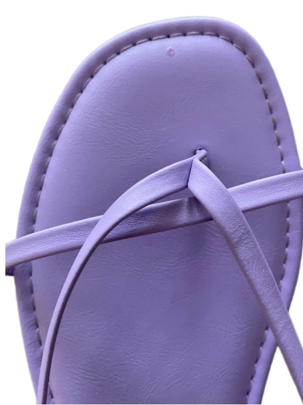 Shade & Shore Lilac Minimal Strappy Sandals for Women - 7